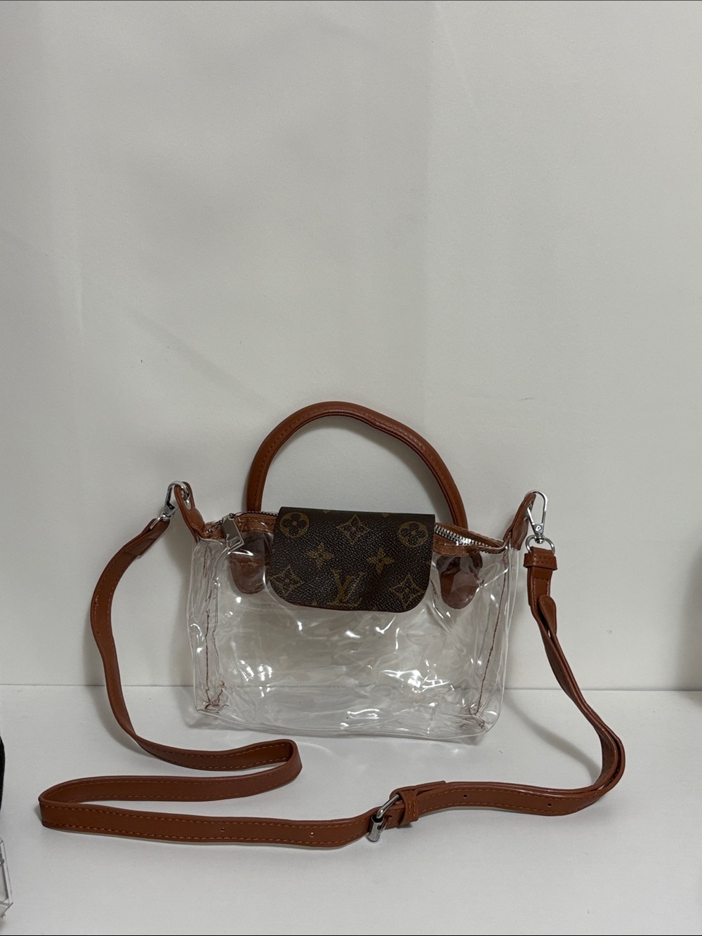 Upcycled authentic LV stadium bag